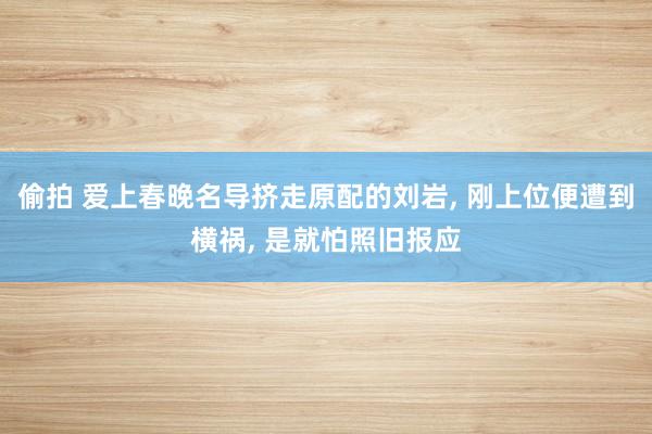 偷拍 爱上春晚名导挤走原配的刘岩， 刚上位便遭到横祸， 是就怕照旧报应