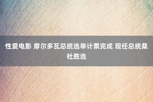 性爱电影 摩尔多瓦总统选举计票完成 现任总统桑杜胜选