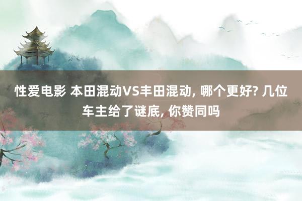 性爱电影 本田混动VS丰田混动, 哪个更好? 几位车主给了谜