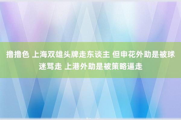 撸撸色 上海双雄头牌走东谈主 但申花外助是被球迷骂走 上港外助是被策略逼走