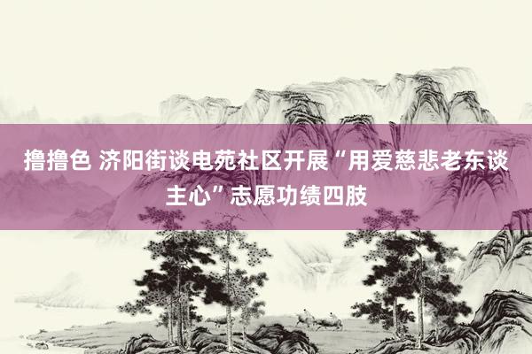 撸撸色 济阳街谈电苑社区开展“用爱慈悲老东谈主心”志愿功绩四