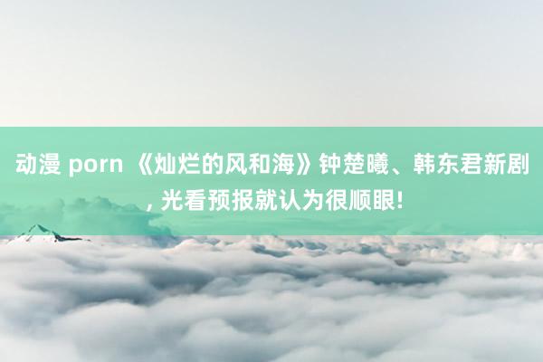 动漫 porn 《灿烂的风和海》钟楚曦、韩东君新剧 ， 光看预报就认为很顺眼!