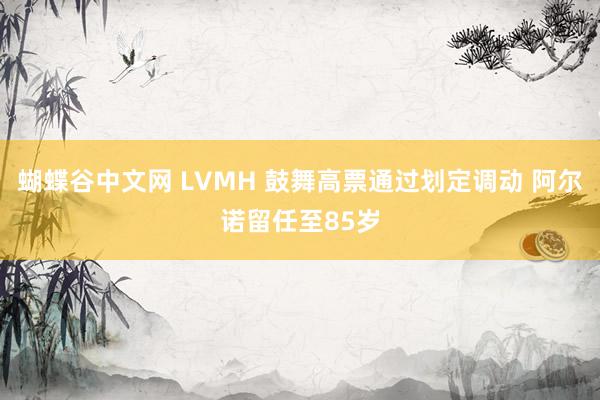 蝴蝶谷中文网 LVMH 鼓舞高票通过划定调动 阿尔诺留任至8